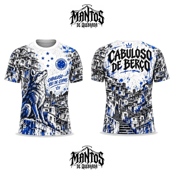 Camiseta de Quebrada Cabuloso de Berço Versão Branca